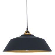 Black with gold hanging lamp Nove 1318ZW Ø42cm with E27 fitting