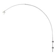 Steel-colored arc wall lamp Sparkled Light 1481ST without shade