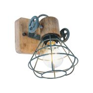 Grijze wandlamp / spot Geurnesey 1578GR met E27 fitting