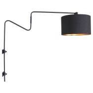 Applique murale Linstrom 2131ZW Noir avec bras pivotant extensible