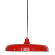 Hanging lamp Krisip 2677RO Red with E27 fitting on fabric cord
