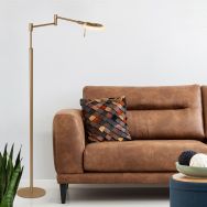 Bronskleurige vloerlamp Turound 3082BR lichtkleur instelbaar en dimbaar