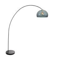 Bogenlampe Solva 3907ZW mit rauchfarbenem Kunststoffkolben