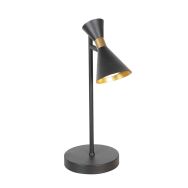 Black 1 light table lamp Preto 4111ZW with GU10 fittings