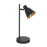 Black 1 light table lamp Oeroe 4116ZW with E14 fitting