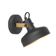 Black wall lamp Prato 4118ZW with E14 fitting