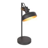 Black 1 light table lamp Prato 4120ZW with E14 fitting