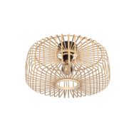 Natural colored ceiling lamp Bloeba 4146ZW with bamboo shade Ø40cm