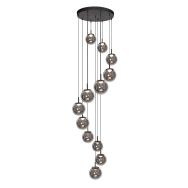 Suspension Noire Bollique 4195ZW – Élégante et Imposante avec 12 Lumières