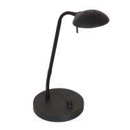 Black table lamp Biron 1 light 7502ZW with rotary dimmer 2700 Kelvin