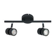 2 light Spot Natasja 7902ZW Black including GU10 light sources