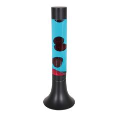 Black lava lamp Volcan 3117ZW with clear and red liquid