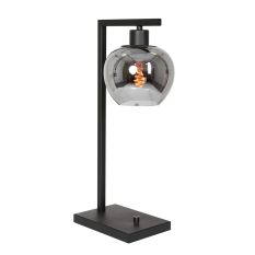 Black table lamp Lotus 3651ZW with on/off switch