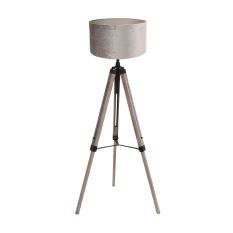 Floor lamp Triek 4106ZW tripod with gray lampshade