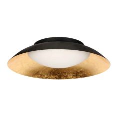 Plafonnier Noir et Doré Brotke 4127ZW – Dimmable en 3 Niveaux