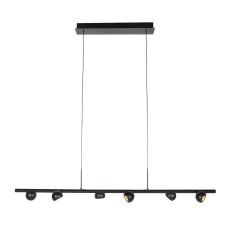 Suspension Marcadore 4137ZW noire 120 cm avec 6 lumières