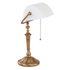 Table lamp Ancilla 6186BR Bronze E27 fitting with pull switch
