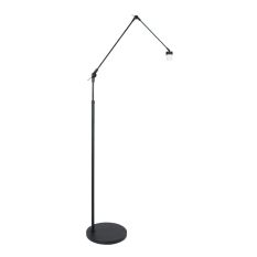 Black floor lamp / arc lamp Prestige Chic 7395ZW without shade