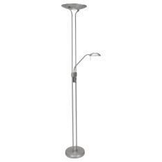Floor lamp Biron 7500ST Steel with two dimmers 2700 Kelvin