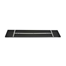 Rectangular ceiling plate I15297S Black 140 x 25 x 2.5 cm with hanging bracket