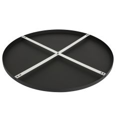 Ronde plafondplaat I15301S Zwart Ø70 x 2,5 cm met ophangbeugel