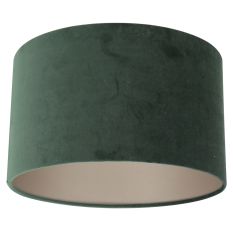 Green velvet lampshade K7396VS ⌀30cm with E27 support.