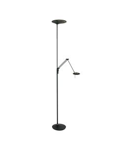 Floor lamp Zodiac 2107ZW Black Articulating arm Dimmable