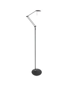 Floor lamp Zodiac 2108ZW Black, with rotating and folding arm