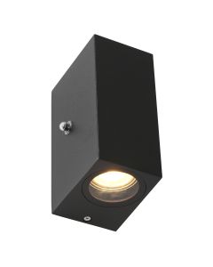 Buitenlamp Logan 2721ZW Zwart met schemer sensor