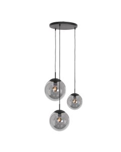 Hanging lamp Bollique 3123ZW Black 3-light E27 fitting