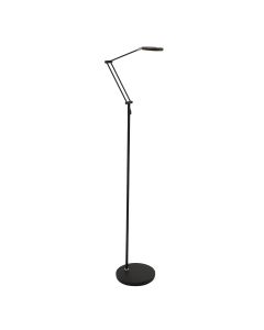 Vloerlamp Soleil 3257ZW zwart met verstelbare arm