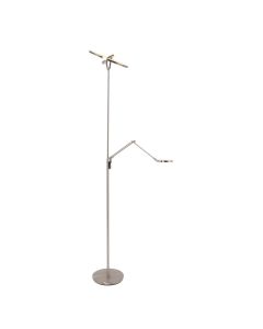 Vloerlamp Soleil 3258ST Staal met verstelbare leesarm