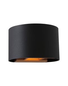 Wandlamp Muro 3364ZW Zwart Goud met G9 fitting 