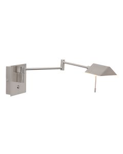 Wandlamp Retina 3402ST Staal met USB poorten