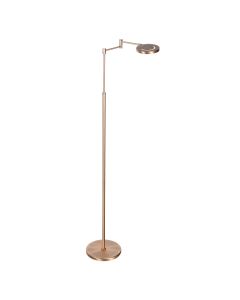 Vloerlamp Soleil accu 3515BR geborsteld brons met zwenkarm 