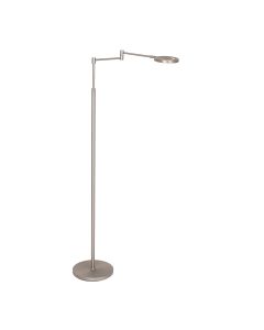 Vloerlamp Soleil accu 3515ST staal met zwenkarm 