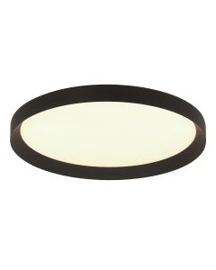 Plafondlamp Flady 3686ZW zwart Ø50 4600 Lumen