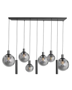 Hanging lamp Bollique 3798ZW Black 9 lights including 3 tubes