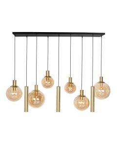 Hanging lamp Bollique 3799ME Brass 9 lights including 3 tubes