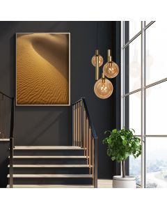 Hanging lamp Bollique 3801ME Brass 5 lights including 2 tubes