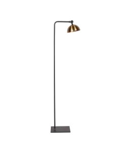 Zwart met bronzen vloerlamp Pintino GU10 fitting