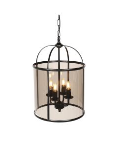 Hanging lamp Pimpernel 5972ZW Black Ø25 4 x an E14 fitting