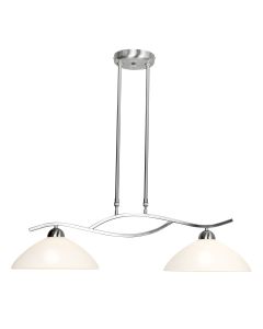 Hanging lamp Capri 6836ST Steel 2 light E27 fittings