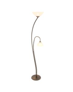 Vloerlamp Capri 6838BR Brons 2 lichts E27 fittingen