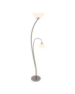 Vloerlamp Capri 6838ST Staal 2 lichts E27 fittingen