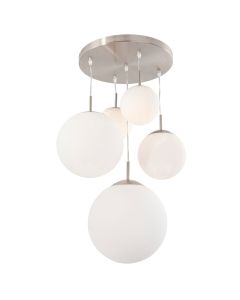 Ceiling lamp Bollique 7376ST Steel 5 light E27 fitting