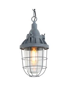 Gray hanging lamp Ebbe 7890GR with E27 fitting