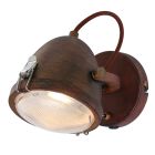 Applique murale Paco 1311B marron avec source lumineuse incluse