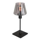 Lampe de table Ancilla 3102ZW Noire avec douille E14 – Touch on/off