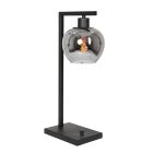 Black table lamp Lotus 3651ZW with on/off switch